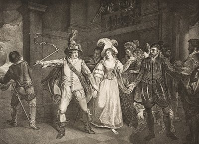 Padua, vor Baptistas Haus, Akt III, Szene II, aus 